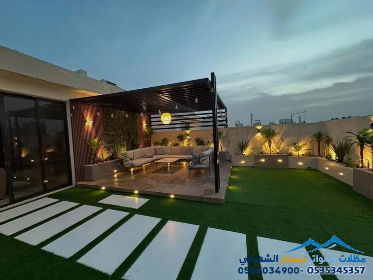 شركة تنسيق حدائق وبرجولات حي النرجس 